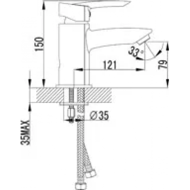 Смеситель для раковины Lemark Mars (LM3506C) 1