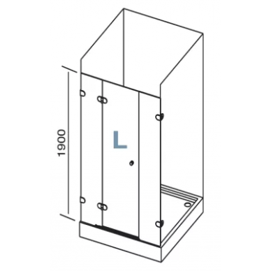 Душевая дверь Ravak Glassline GSD3 (09LA0A00Z1) 4