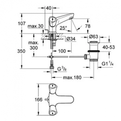 Смеситель для раковины Grohe Costa S (21255001) 1