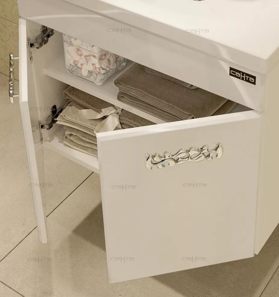 тумба с раковиной санта ливерпуль 50 подвесная