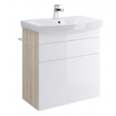 Тумба для ванной Cersanit Smart (SU-SMA-CA70/Wh) 70 см белый/ясень 0