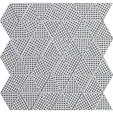 fOEH Pat Deco Blue Triangolo Mosaico 30.5x30.5 0