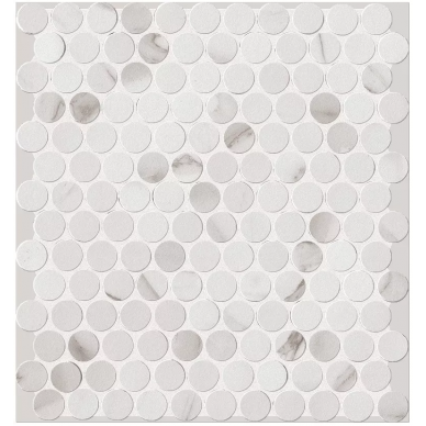 fLTS Roma Statuario Round Mosaico 29,5*32,5 0