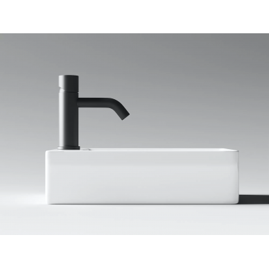 Раковина накладная Ceramicanova Element (CN5008) (37.5 см) прямоугольная, смеситель слева 6