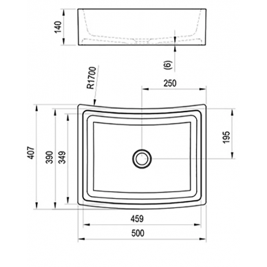Раковина накладная Ravak Formy 02 50 (XJM01250000) 7