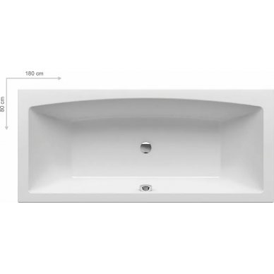 Акриловая ванна Ravak Formy 02 Slim (C891300000) 180x80 см, без гидромассажа 5