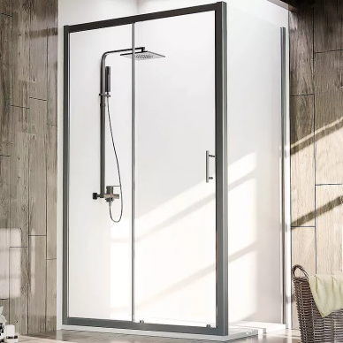 Душевой уголок Veconi Rovigo RV072B (RV072B-130100-01-C4) 130x100 см, профиль черный/стекло прозрачное 5
