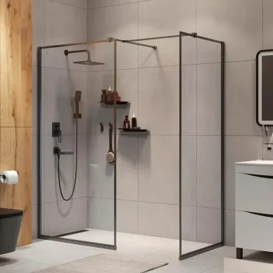 Душевая перегородка Iddis Slide Walk-in (SLI8GS9i23) 90х195 см, профиль графитовый/стекло прозрачное 8