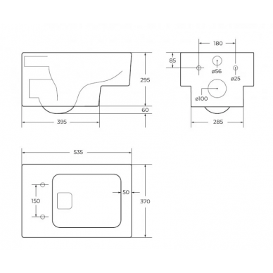 Инсталляция BelBagno BB002-80 в комплекте с унитазом Cezares Cadro, крышкой микролифт, кнопкой смыва (хром матовый) 5