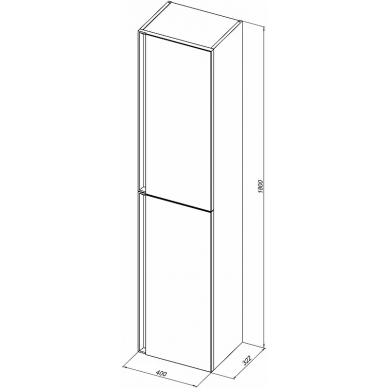 Пенал Allen Brau Eclipse 40 (1.E1005.CGM) подвесной, Олива матовый 6