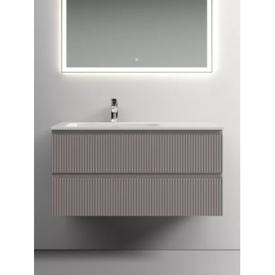 Тумба для ванной Sancos Snob T (SNT100LSM) (99.5 см) (под раковину с левой чашей) Doha Soft 5