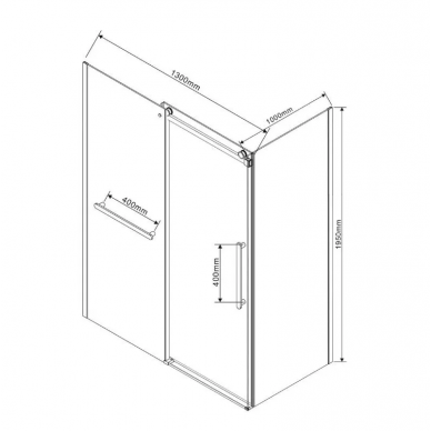 Душевой уголок Vincea Como Soft (VSR-1CS1013CL) 130х100х195 см, профиль хром/стекло прозрачное 10