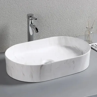 Раковина накладная Cerutti SPA (CR0055B MMW1) (50 см) белый мрамор матовый 5