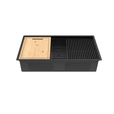 Мойка кухонная Lemark Tabaga 9932136 82 см, черный матовый 5
