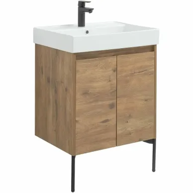 Тумба для ванной Aquanet Nova Lite 298849 60 см, дуб рустикальный 4