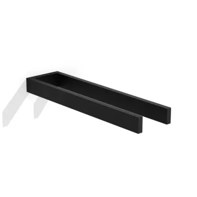 Decor Walther Contract Полотенцедержатель 33см., подвесной, двойной, цвет: черный матовый 0651160 0