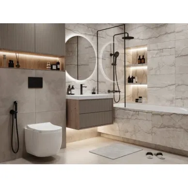 Тумба для раковины Cersanit CLASSIC RIBBLE 69280 подвесная 80 см, коричневая 8