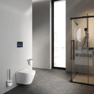 Унитаз подвесной Am.Pm X-Joy C851900SC безободковый, с микролифтом, белый 7