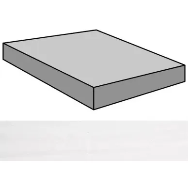 Forma White Stuccato Gradone Rec Ang 59.55x59.55 0