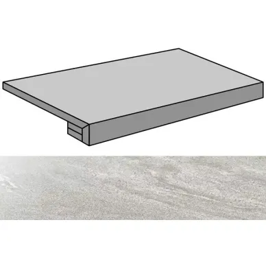Materia Grey Lappato Gradone Rec-90 44.63x89.46 0