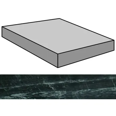Nanoessence Black Lappato Gradone Ang 89.46x89.46 0