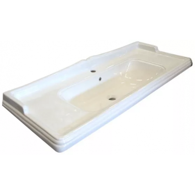 Тумба для ванной Comforty Монако-120 (120x85x49.5 см), белый глянцевый 6