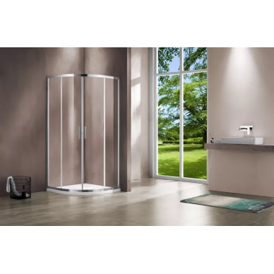 Душевой уголок Vincea Garda (VSQ-1G900CL) 90x90х190 см, профиль хром/стекло прозрачное 5