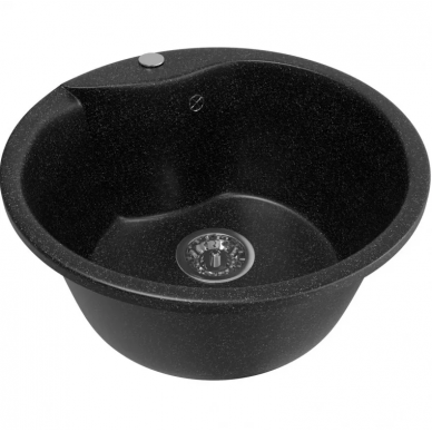 Мойка кухонная Mixline ML-GM12	(525078) черный 5