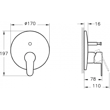 Душевая система Vitra Win S (A49265EXP) скрытого монтажа 11