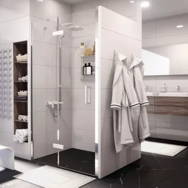 Душевая дверь Wasserkraft Aller 10H (10H05LWHITE) 120х200 см, левая 8