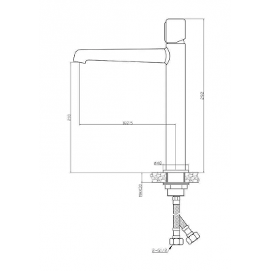Смеситель для раковины BelBagno Uno (UNO-LMC-NERO-W0) черный матовый 6
