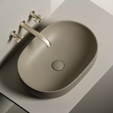 Раковина накладная Ceramicanova Element (CN6047MC) (60x41.5 см) (капучино матовый) 7