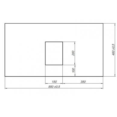 Столешница под раковину Allen Brau Infinity 85 (1.21011.GR-S) graphite structure 1