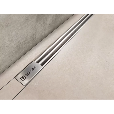 Душевой лоток Berges Super Slim 400 (091177) S-сифон боковой, глянцевый хром 5