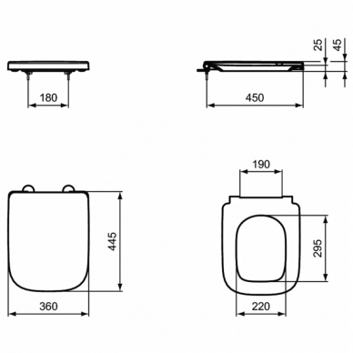 Крышка-сиденье Ideal Standard I.Life S (T473701) микролифт 9