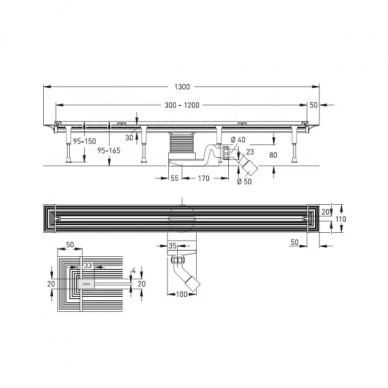 Душевой лоток Viega Advantix Vario Set (686277) 3