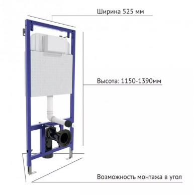 Инсталляция Berges Novum 525 + EGO Rimless + кнопка F5 Soft Touch (черная) в комплекте с унитазом (белый), безободковый, с сидением микролифт 5