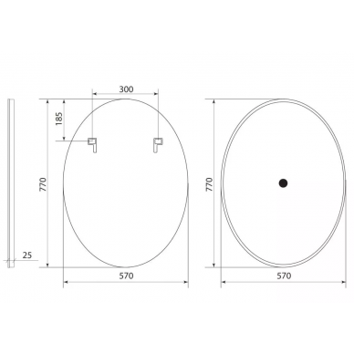Зеркало Art&Max Carrara (AM-Car-570-770-DS-F) (57x77 см) с LED подсветкой 7