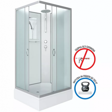 Душевая кабина Niagara Classic NG-33084-14QBKT (1000х800х2150) без гидромассажа 5