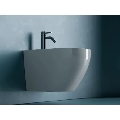 Биде подвесное Ceramicanova Uno (CN11002) белое глянцевое 6