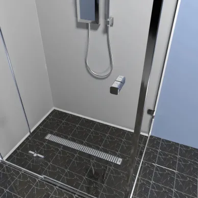 Душевой лоток Timo Drain Protect (DP20700-LG20700)  700 с вставкой LG20, сатин 5