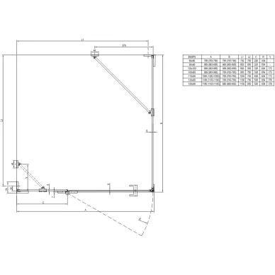 Душевой уголок Ravak Brilliant BSDPS-120/80 L 0ULG4A00Z1 120x80 см, профиль хром/стекло Transparent 5