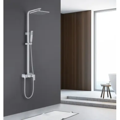 Душевая система Abber Daheim AF8220WL белая матовая 1