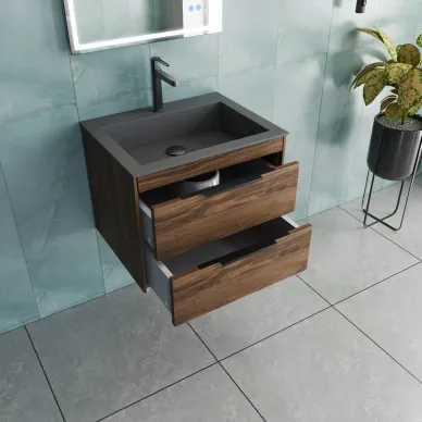Тумба для ванной Vincea Chiara 2D VMC-2C2600CO 60x48 см, подвесная, C.Oak 5