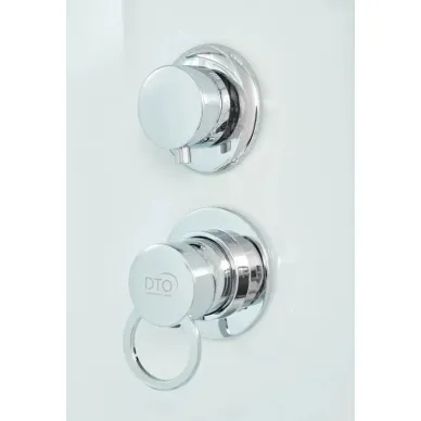 Душевая кабина DTO EM EM1590LED+GM 90x90x220 см, с гидромассажем, электрикой и LED подсветкой 9