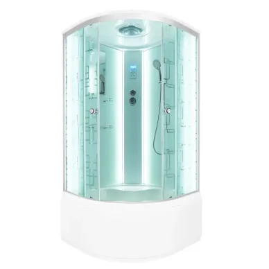 Душевая кабина DTO EM EM4510LED 100x100x220 см, с электрикой и LED подсветкой 1