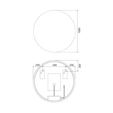 Зеркало Iddis Bild BIL10T0i98 100 см с подсветкой и термообогревом 7