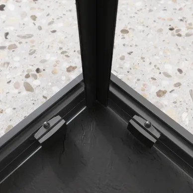 Душевой уголок BelBagno Luce LUCE-A-2-90-C-NERO 90x90 см, чёрный/прозрачное стекло 3