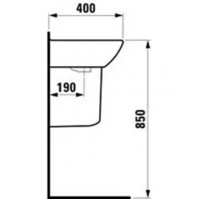 Раковина Laufen Pro С (8.1495.1.000.104.1) (55 см) 3