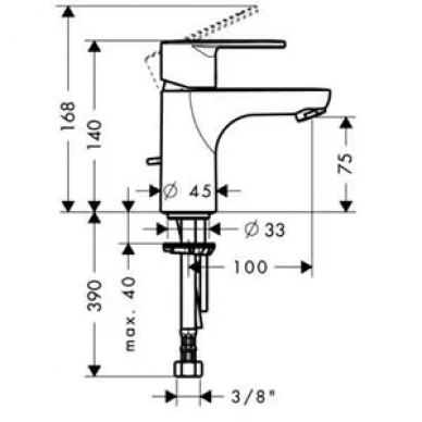Смеситель для раковины Hansgrohe Talis E2 (31612000) 1